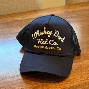 Whiskey Bent Hat Co Blue Trucker Cap
